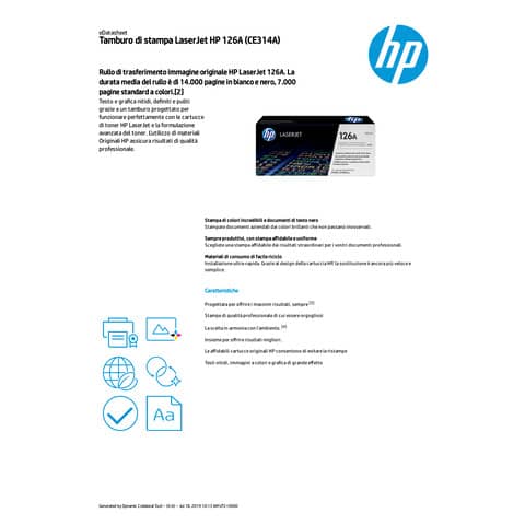 Tamburo 126A HP CE314A